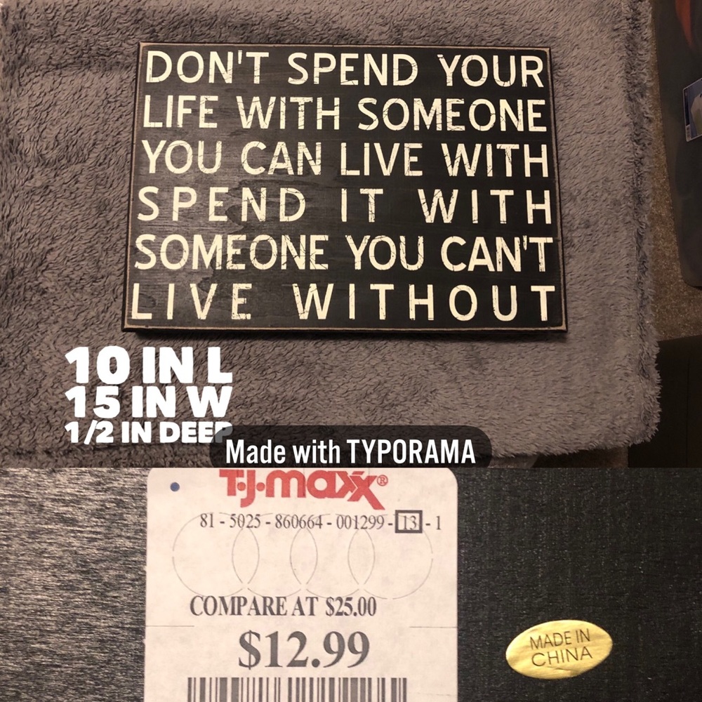 Wooden Decor sign